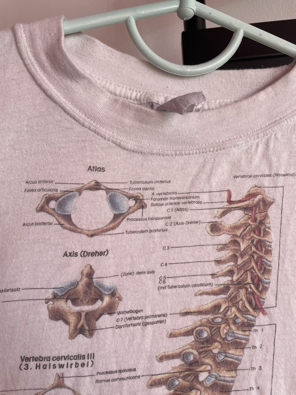 Arts & Science × Band Tees × Vintage Skeleton Anatomy Rudiger 1994 Spinal Collum Science T Shirt Size US L / EU 52-54 / 3 - 4 Thumbnail