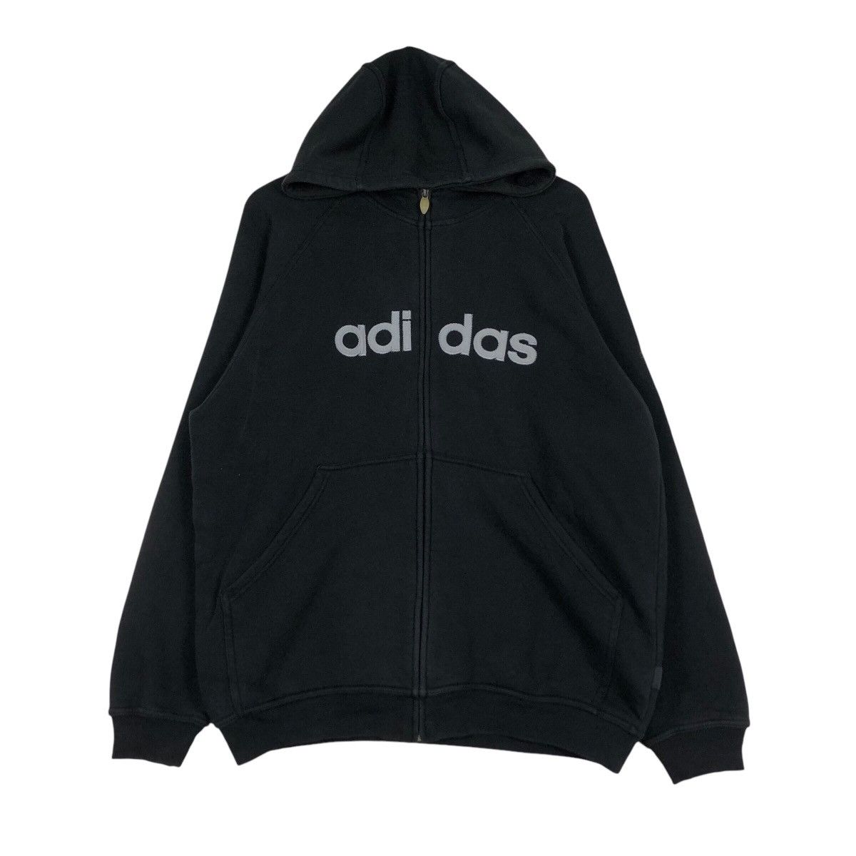 Adidas × Japanese Brand Adidas Spell Out Vintage Sweatshirt Hoodie Large Size US L / EU 52-54 / 3 - 1 Thumbnail