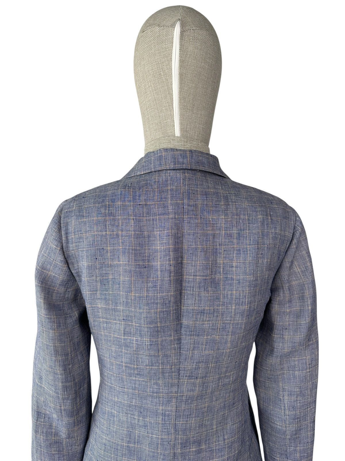 Jacob Cohen JACOB COHEN Hand Made 100% Linen Check Sport Blazer Jacket Size M / US 6-8 / IT 42-44 - 6 Thumbnail