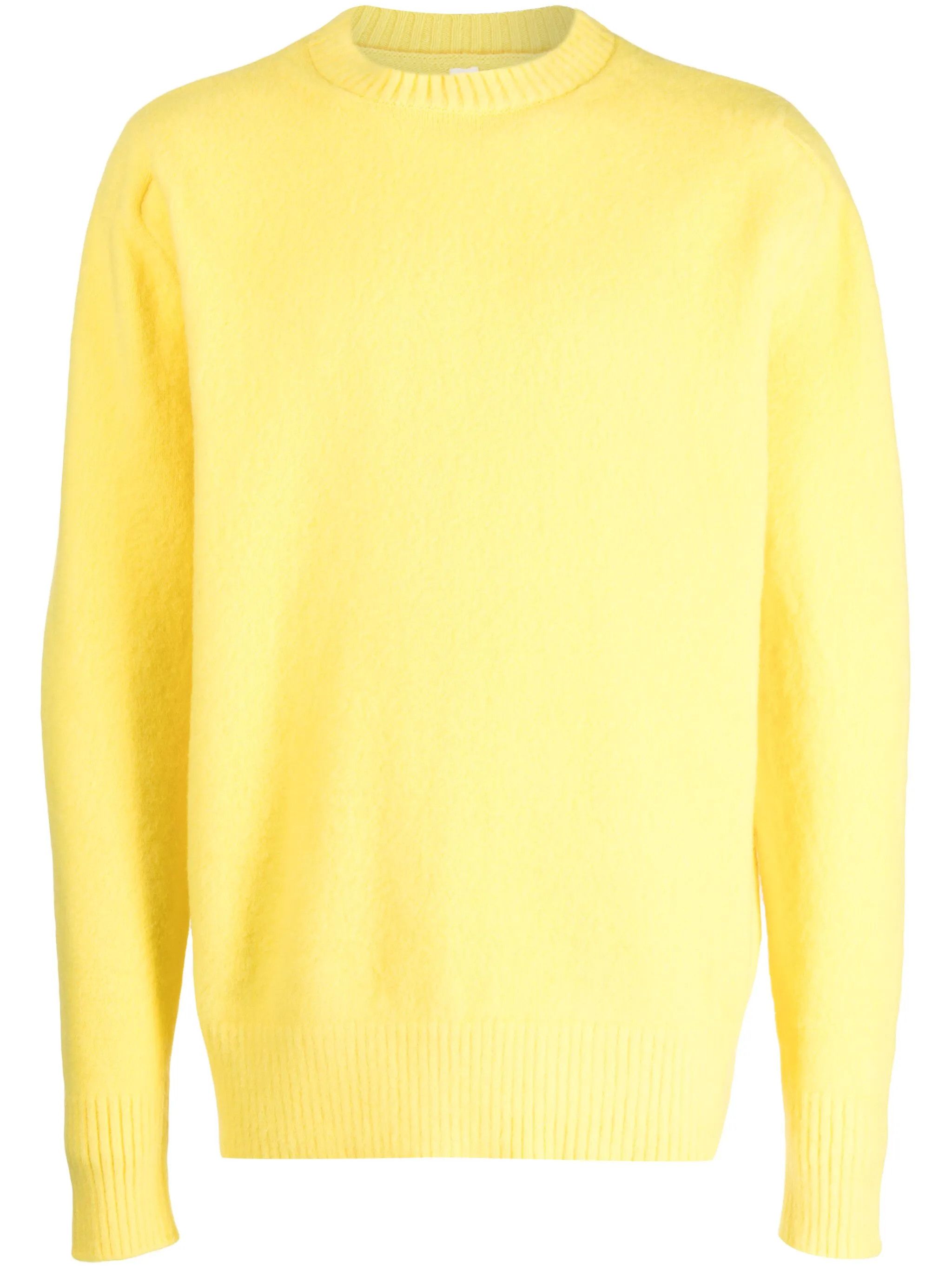 o1y0225 Crewneck Sweater in Yellow
