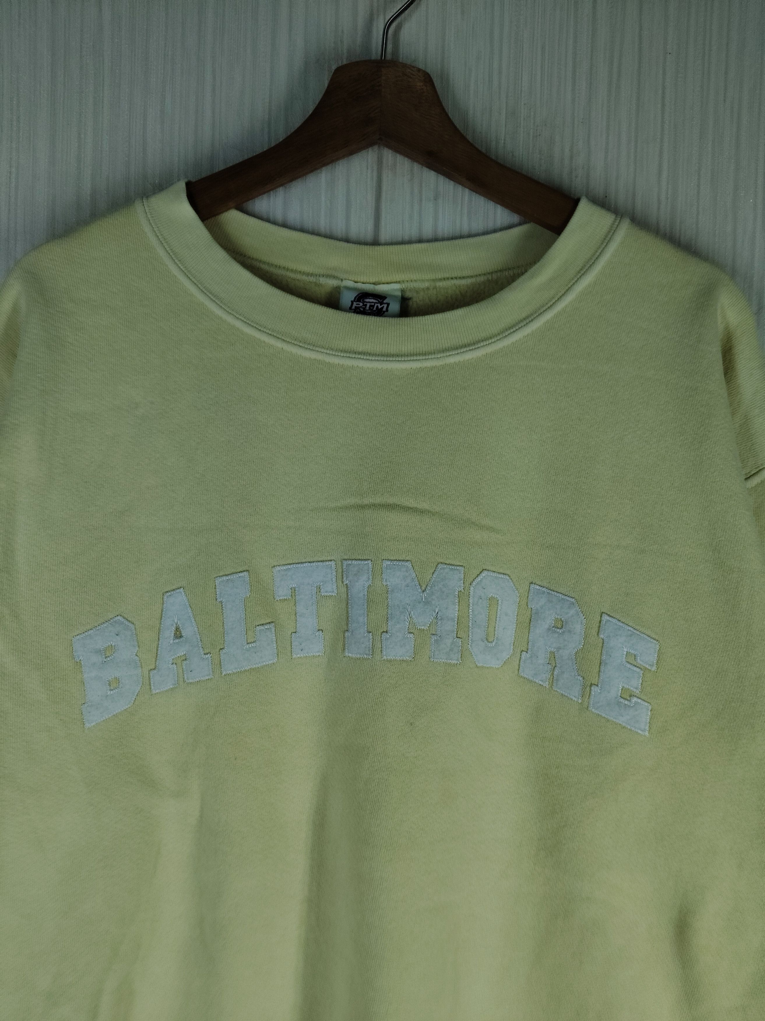 Other Rare Vintage 90s Baltimore SpellOut Crewneck Sweatshirt Size US S / EU 44-46 / 1 - 2 Thumbnail