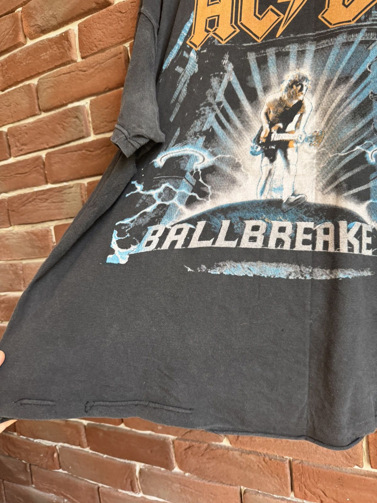 Vintage Vintage AC DC Ballbreaker 90s Rock Band Tour t shirt XL Blac Size US XL / EU 56 / 4 - 9 Thumbnail