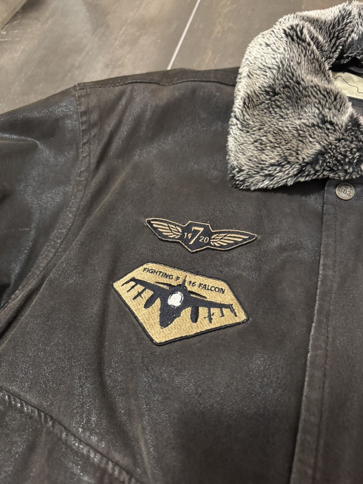 Other Ochnik Men's Pilot Leather Jacket 303 Squadron Size US XL / EU 56 / 4 - 5 Thumbnail