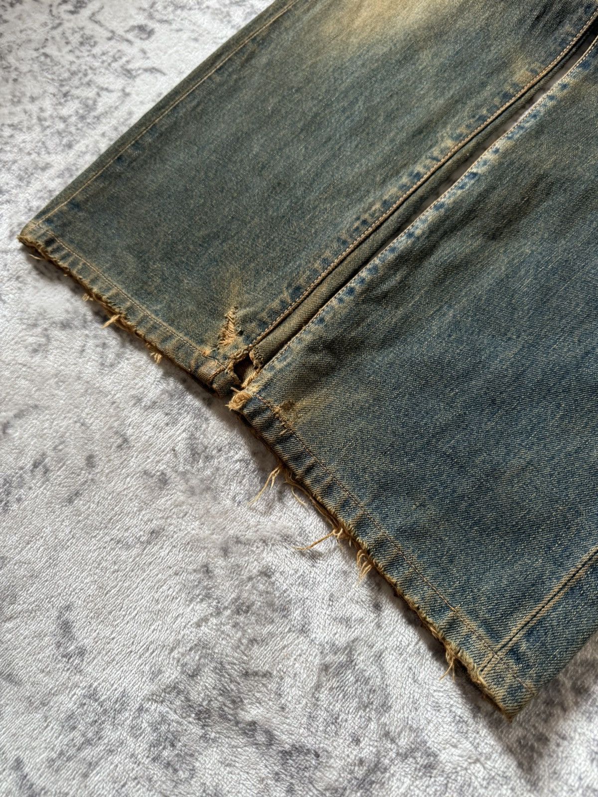Kapital Edwin 505 OG Type 1 Baggy Loose Mud Wash Jeans Size US 29 - 11 Thumbnail