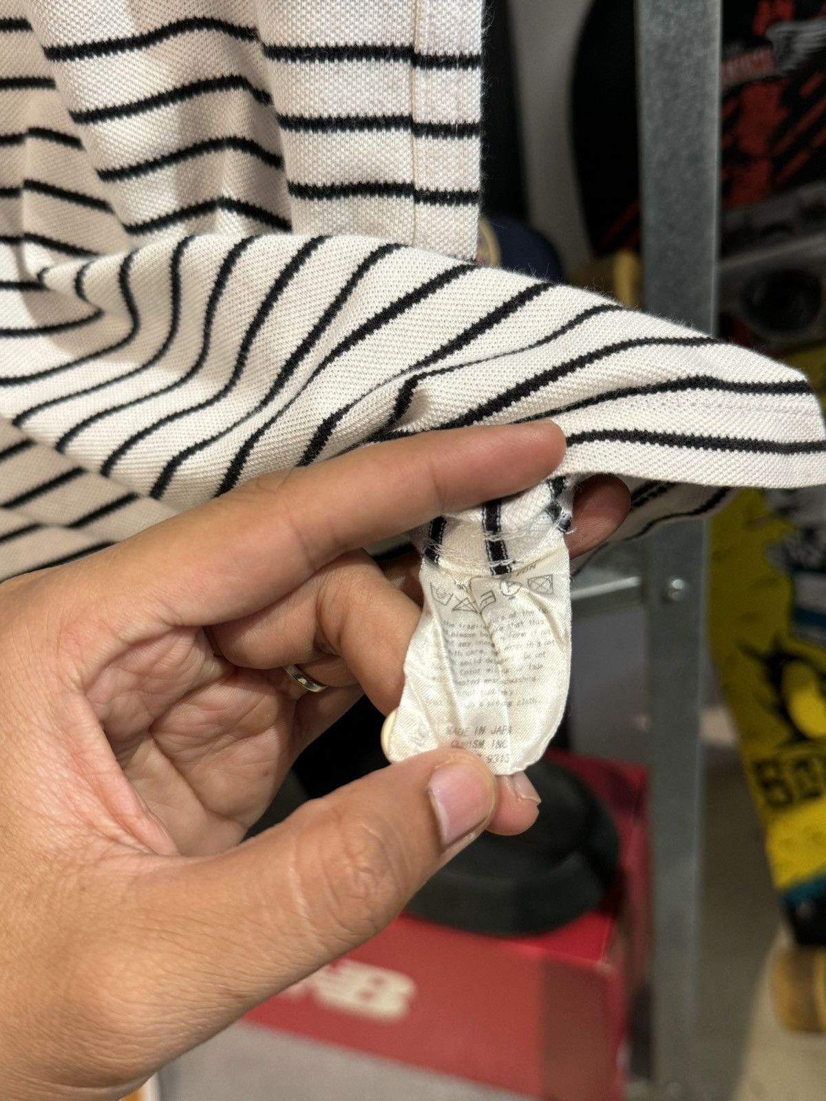 Visvim Visvim Japan Black White Stripe Polo Shirt Size US L / EU 52-54 / 3 - 5 Thumbnail