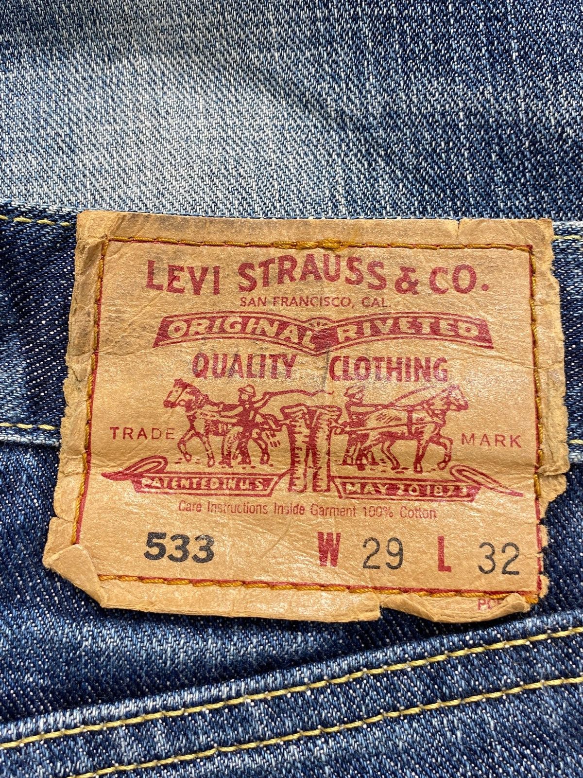 Levi's Levi’s Acid Blue Wash Whiskers Style Ripped Jeans Size US 28 / EU 44 - 13 Thumbnail