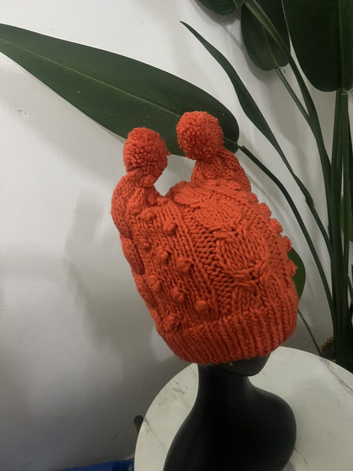 Comme des Garcons × Japanese Brand × Vintage EAGLE HORN WOOL BEANIE HAT Size ONE SIZE - 3 Thumbnail