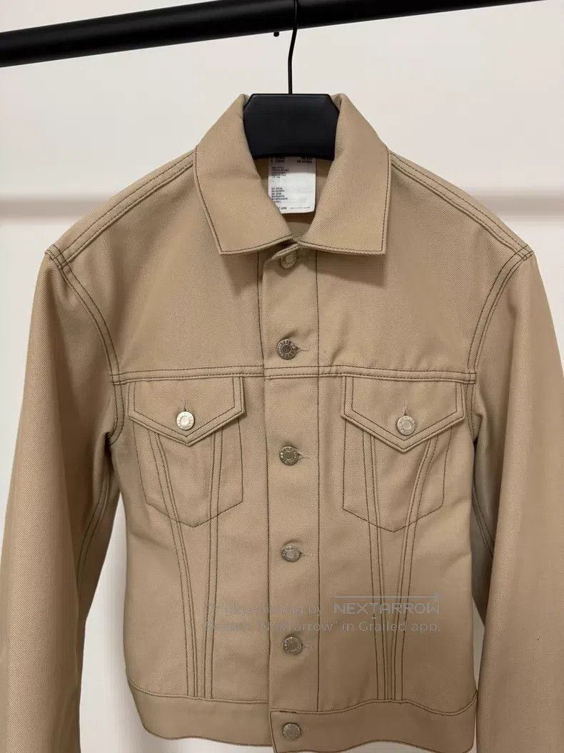 Helmut Lang Helmut Lang Beige Denim Jacket Size S / US 4 / IT 40 - 2 Thumbnail