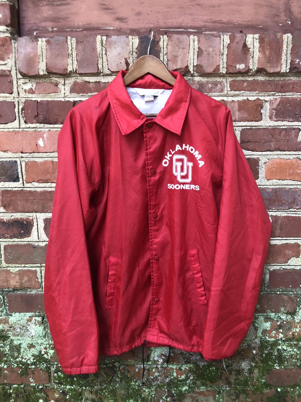 Vintage 70s 80s CHALK LINE OKLAHOMA SOONERS SATIN JACKET | Grailed