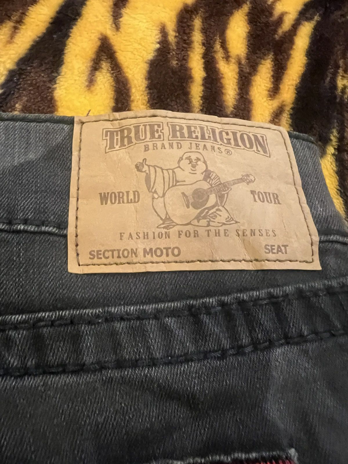 True Religion × Vintage True Religion Camo Horseshoe Biker Jeans Size US 40 / EU 56 - 8 Thumbnail
