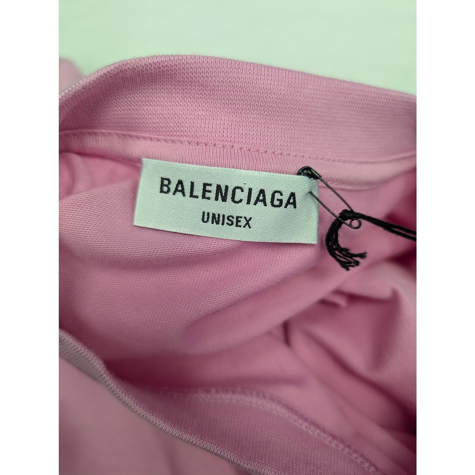 Balenciaga o1rshd1 BB Paris Icon Vintage Jersey Strass T-Shirt in Pink Size US XL / EU 56 / 4 - 18 Thumbnail