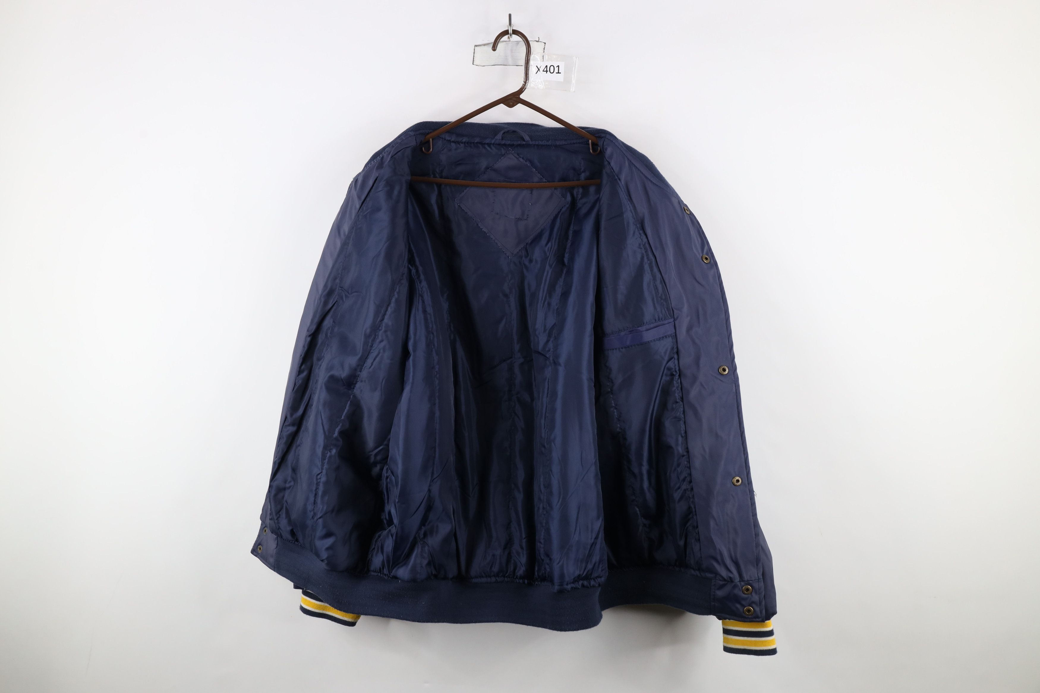 Vintage Vintage 90s University of Michigan Varsity Bomber Jacket Size US XXL / EU 58 / 5 - 9 Thumbnail