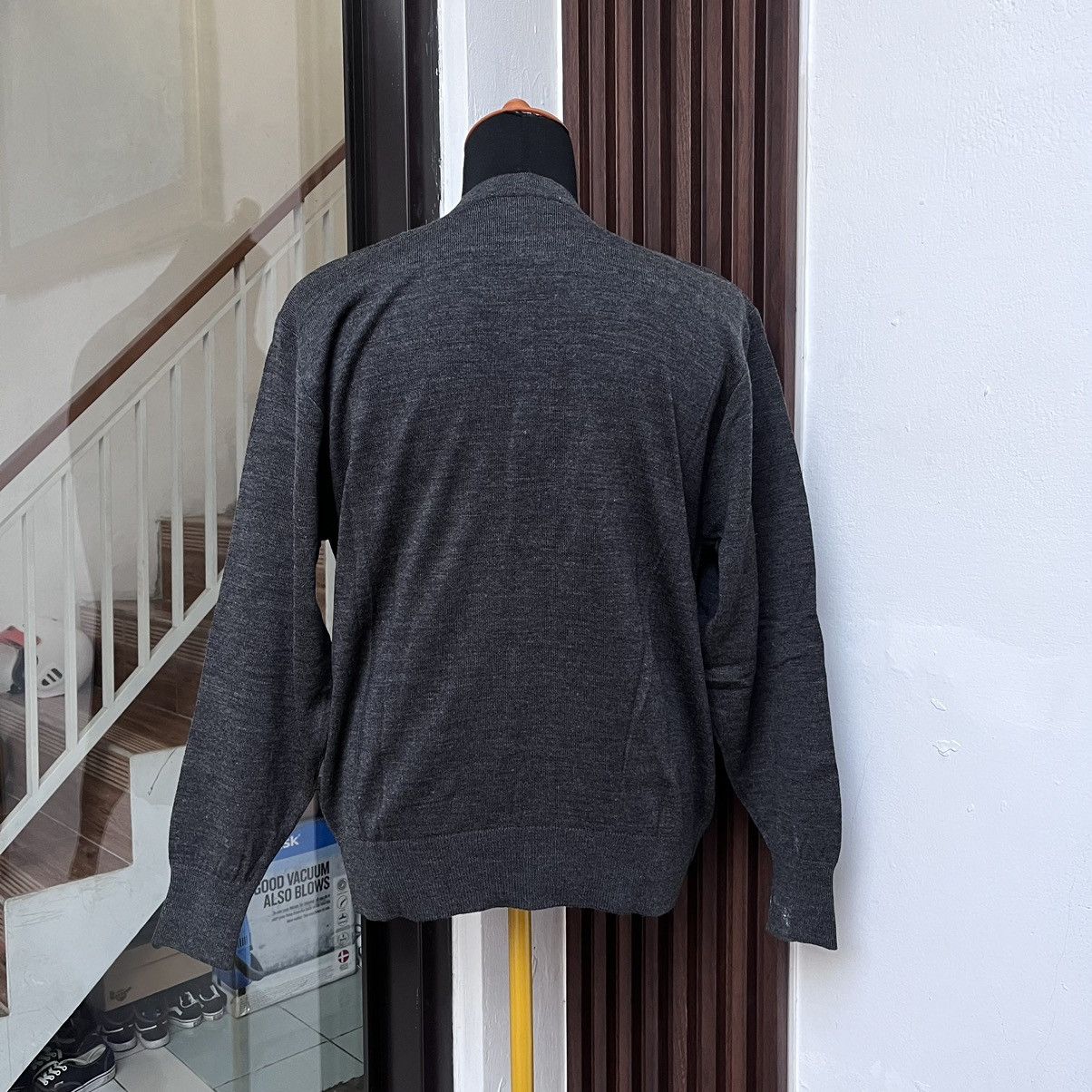 Balenciaga × Vintage 💸Accept Offer💸 Cardigan Balenciaga Knitwear Argyle Pattern Size US M / EU 48-50 / 2 - 2 Thumbnail