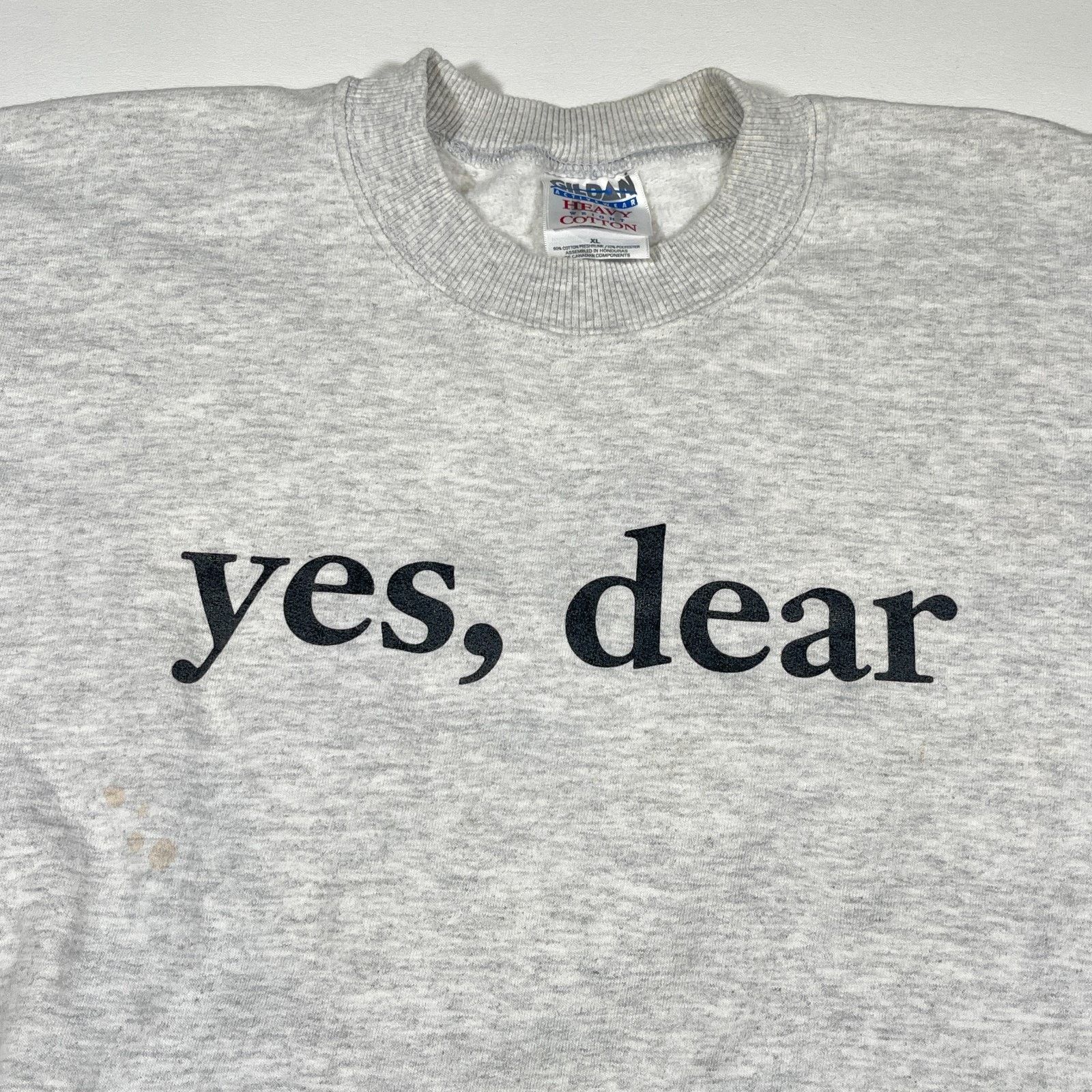 American Apparel Yes, Dear Heather Gray Crewneck Sweater Pullover Size XL B7 Size US XL / EU 56 / 4 - 2 Thumbnail