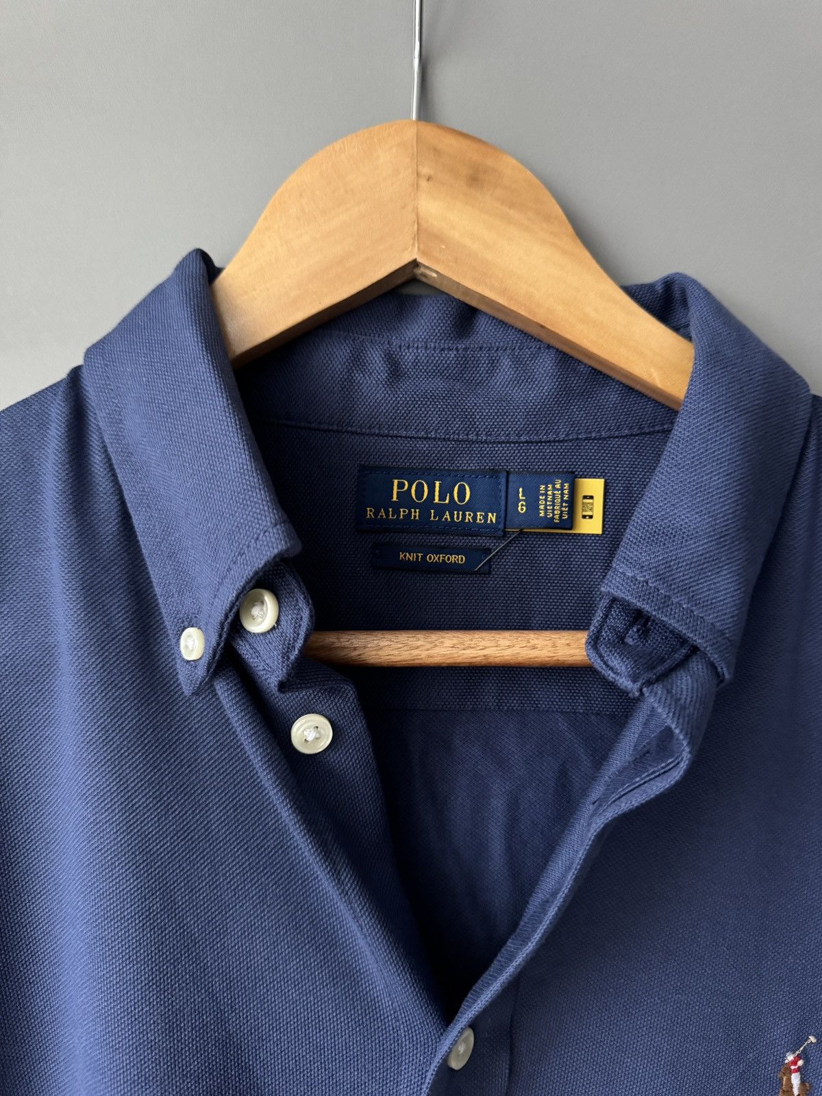 Polo Ralph Lauren × Vintage Polo Ralph Lauren Striped Classic Fit White Blue Shirt Size L / US 10 / IT 46 - 2 Thumbnail