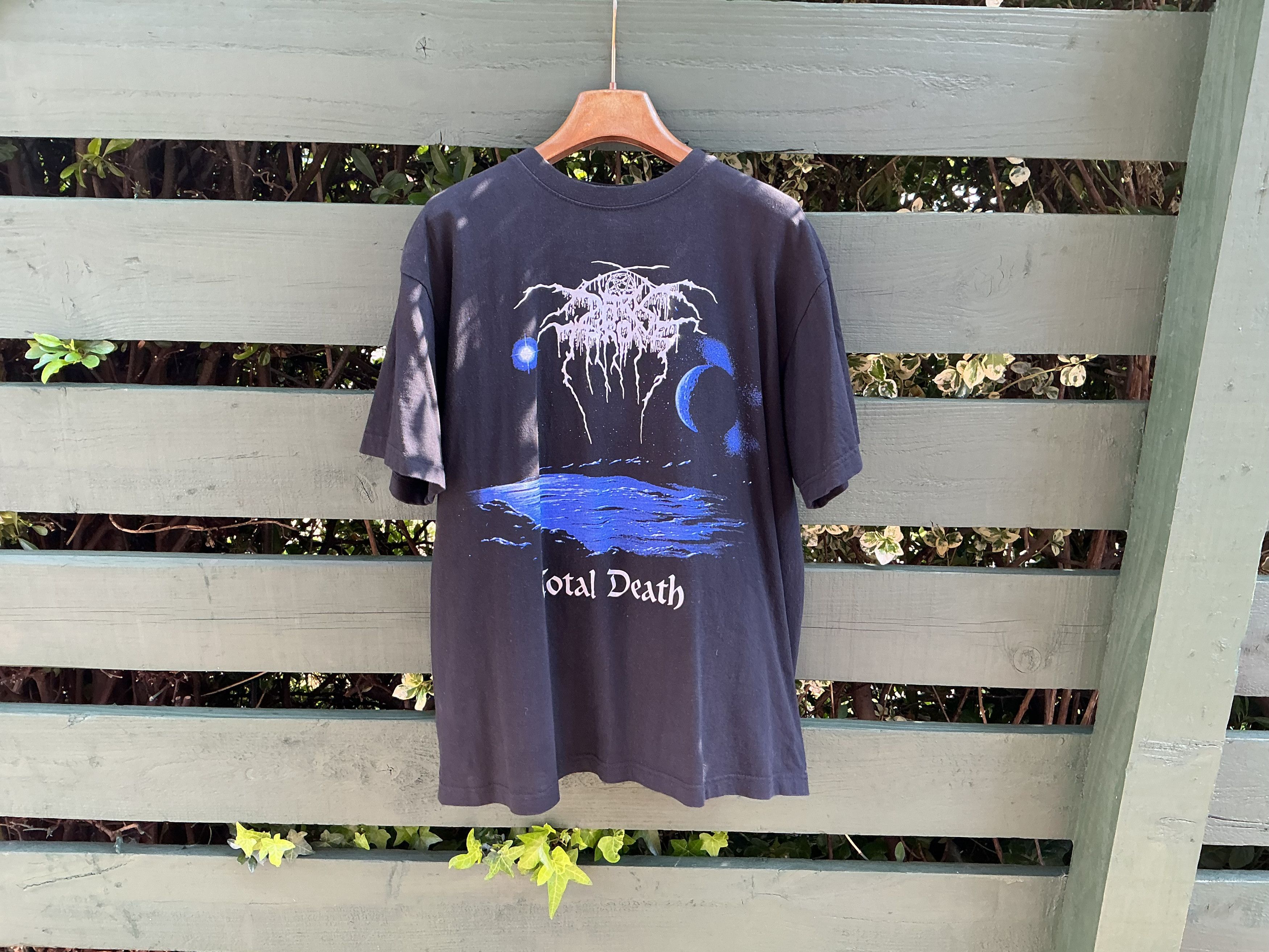 Vintage Rare Original Darkthrone Total Death t shirt Black Metal Size US L / EU 52-54 / 3 - 1 Thumbnail