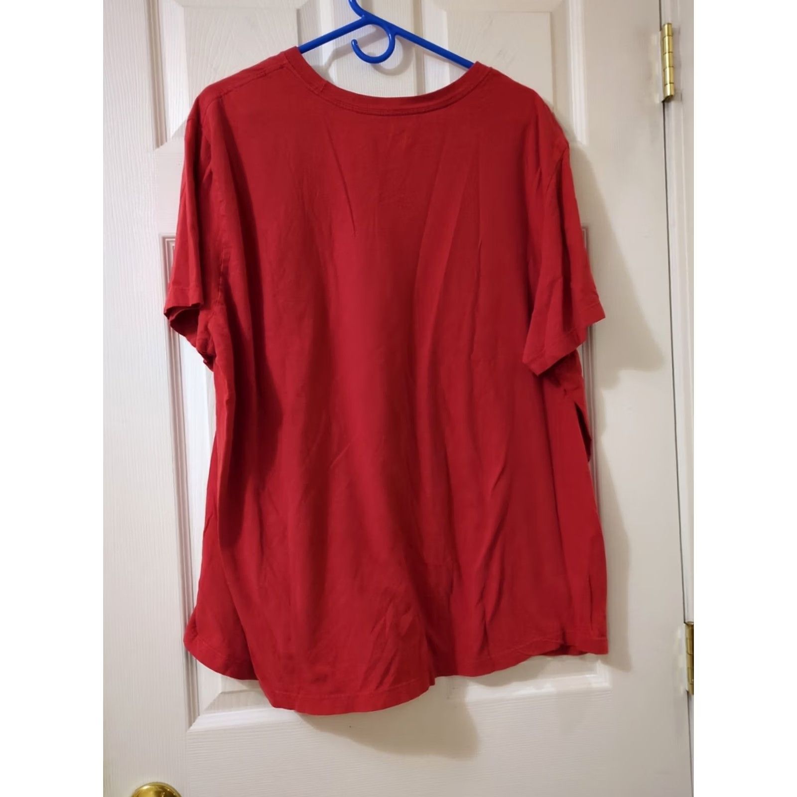 Nike Nike Just Do It Men's Logo Tee T-Shirt 2XL Red Short Sleeve Crew Neck Cotton Sportswear Logo Men Regular Fit 100% Cotton Sports Size US XXL / EU 58 / 5 - 4 Thumbnail