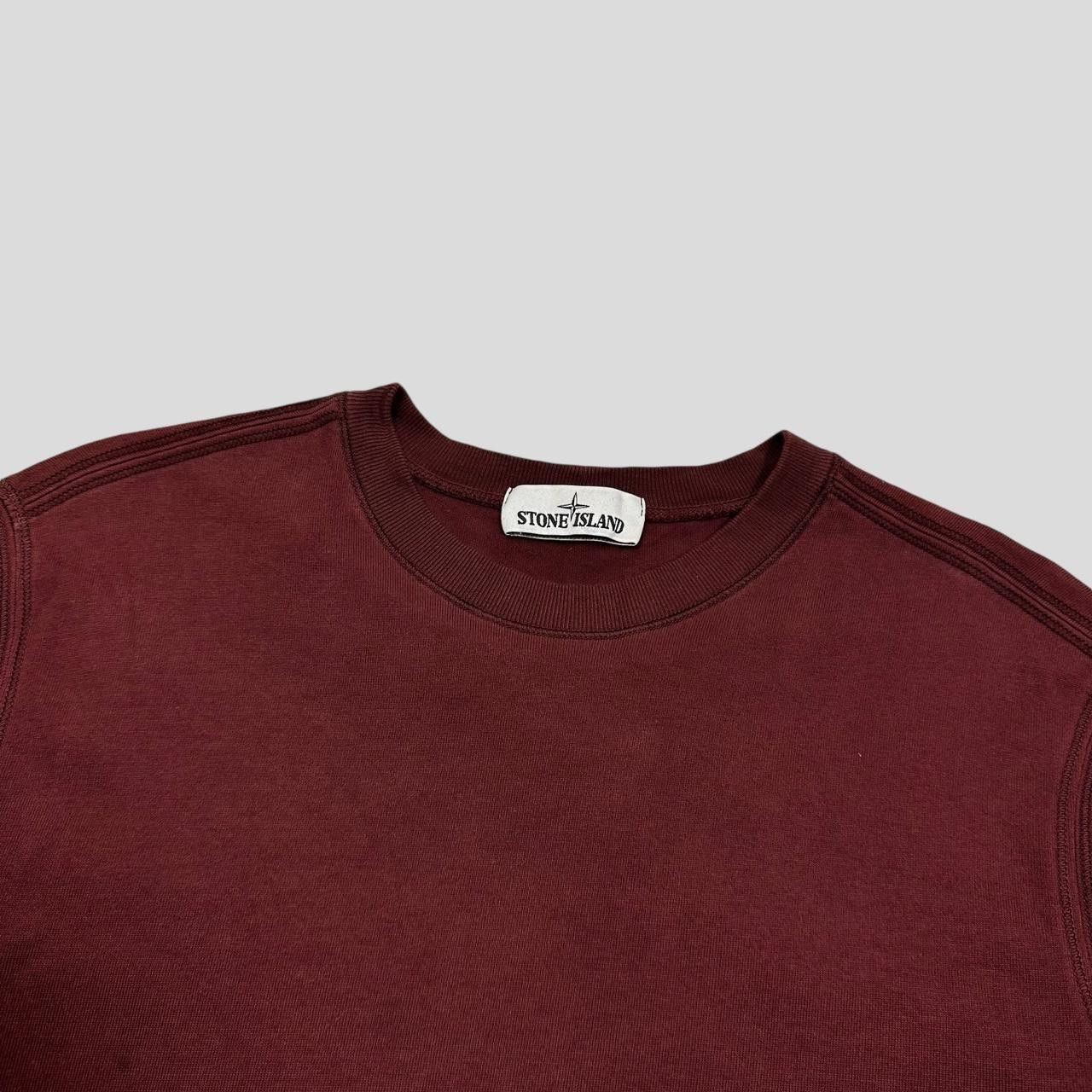Stone Island Stone Island Burgundy Crewneck - S/M Size US S / EU 44-46 / 1 - 2 Thumbnail
