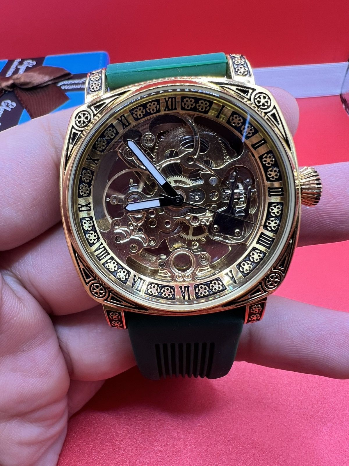 Other Mechanical Men's Watch Retro Style Skeleton Size ONE SIZE - 3 Thumbnail