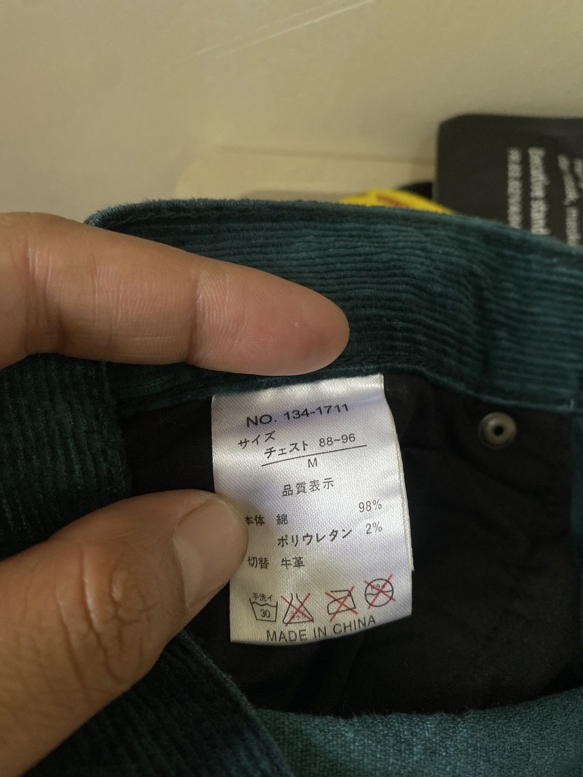 In The Attic In The Attic Teal Corduroy Jeans Washed Gothic Size US 31 - 7 Thumbnail