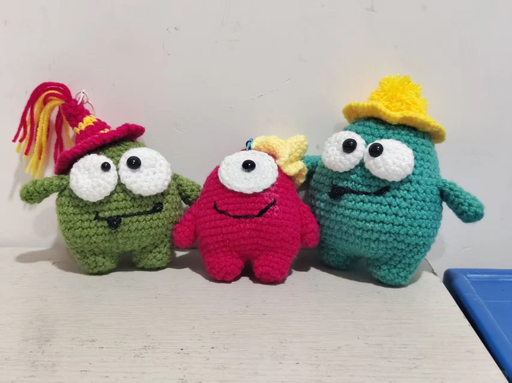 Other Hand-Crocheted Little Monster Keychain Size ONE SIZE - 1 Thumbnail