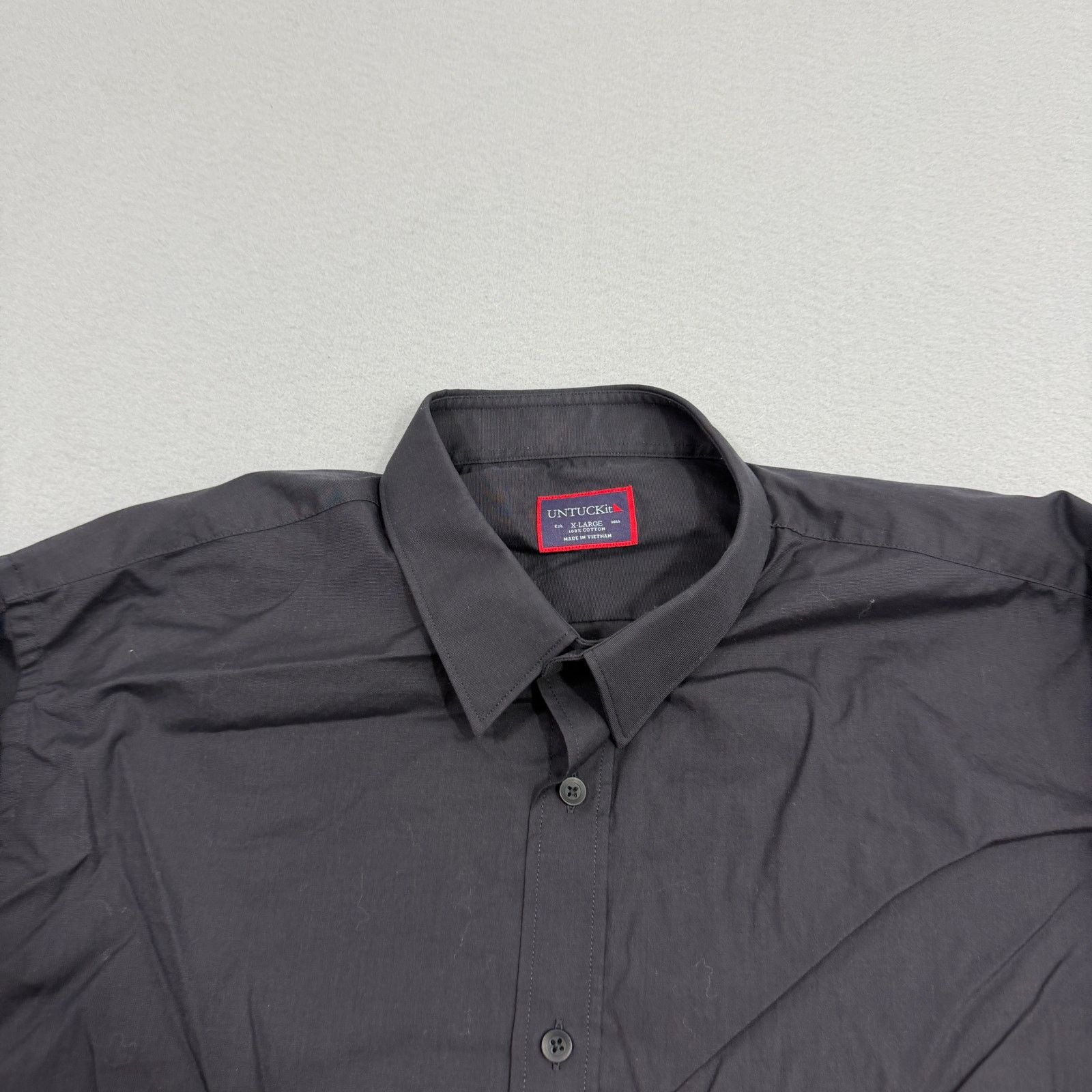 UNTUCKit Untuckit Shirt Mens Extra Large Black Button Up Long Sleeve Size US XL / EU 56 / 4 - 3 Thumbnail