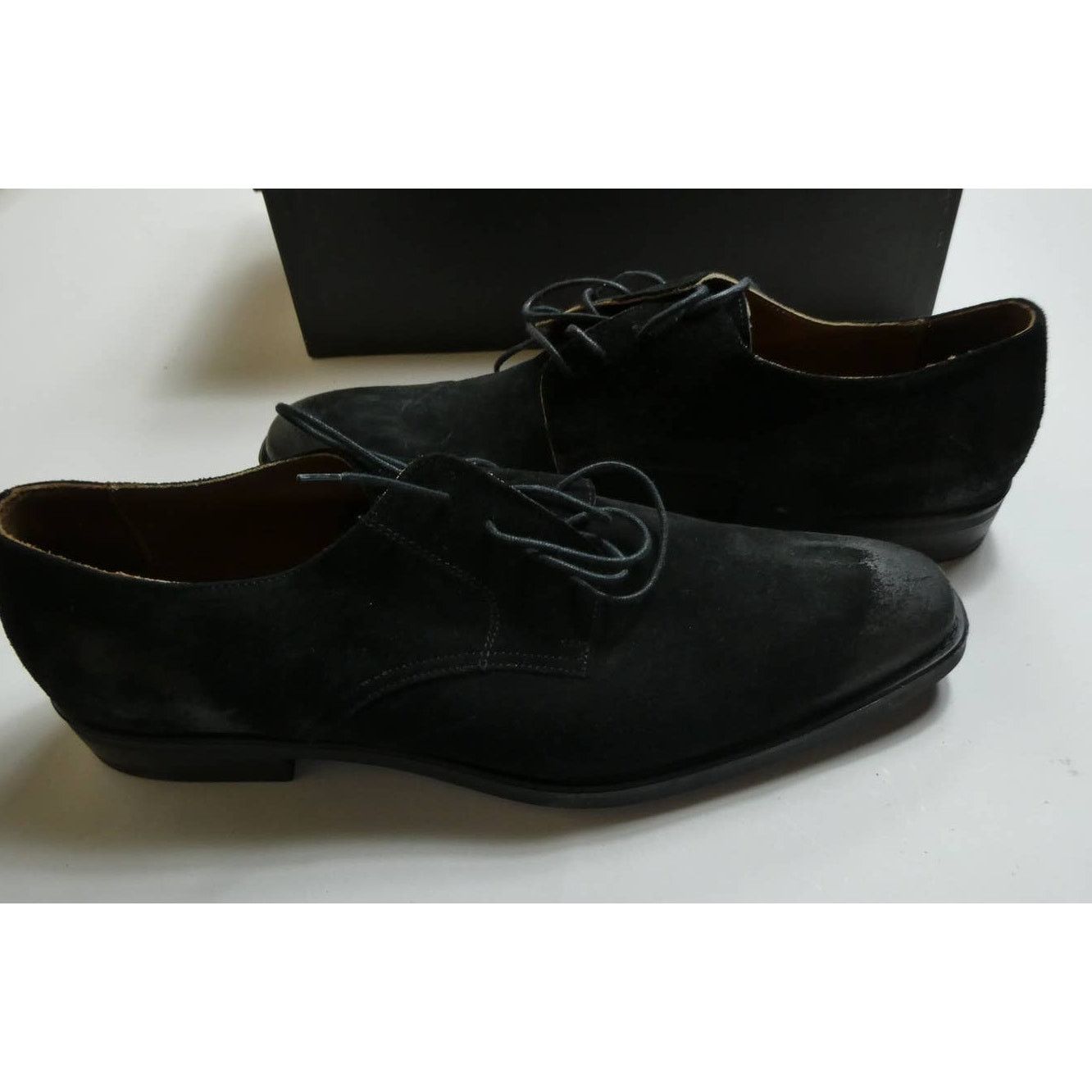 LIKELY Mike Konos made in Italy black suede oxford shoes, size: 11 Size US 11 / EU 44 - 1 Thumbnail