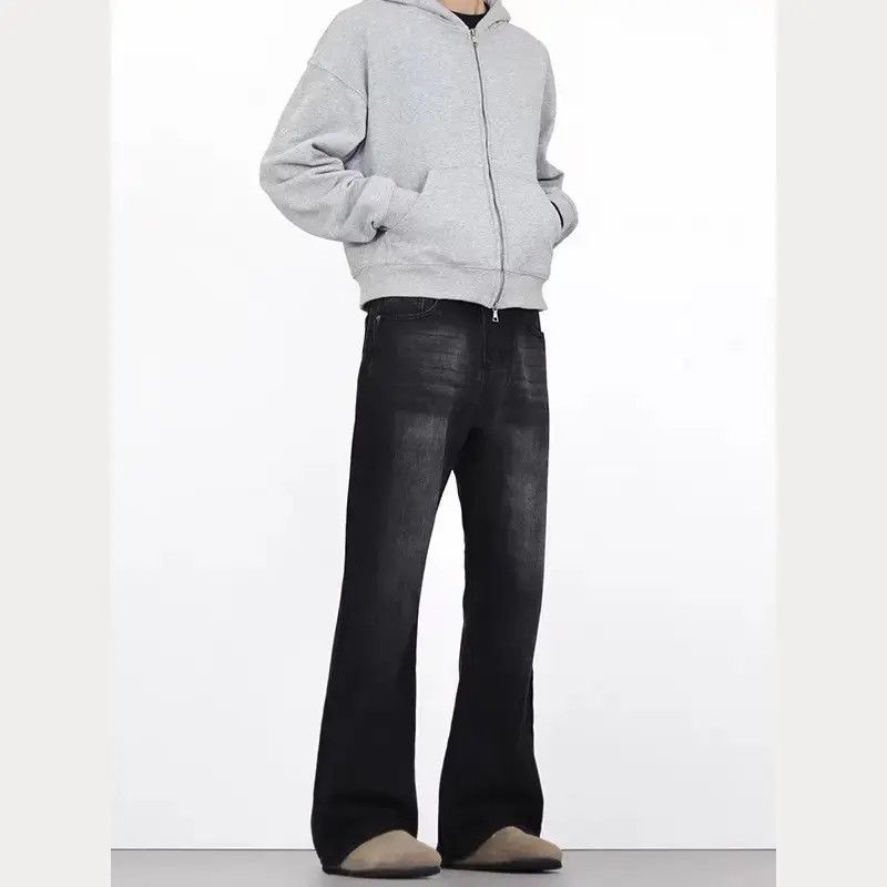 Japanese Brand Retro loose straight leg micro flared jeans Size US 32 / EU 48 - 1 Thumbnail