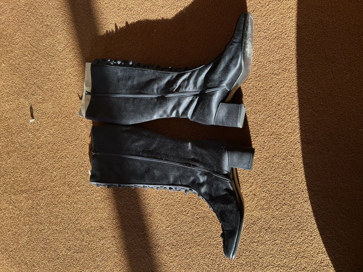 Prada PRADA SATIN VINTAGE BOOTS Size US 7.5 / IT 37.5 - 7 Thumbnail
