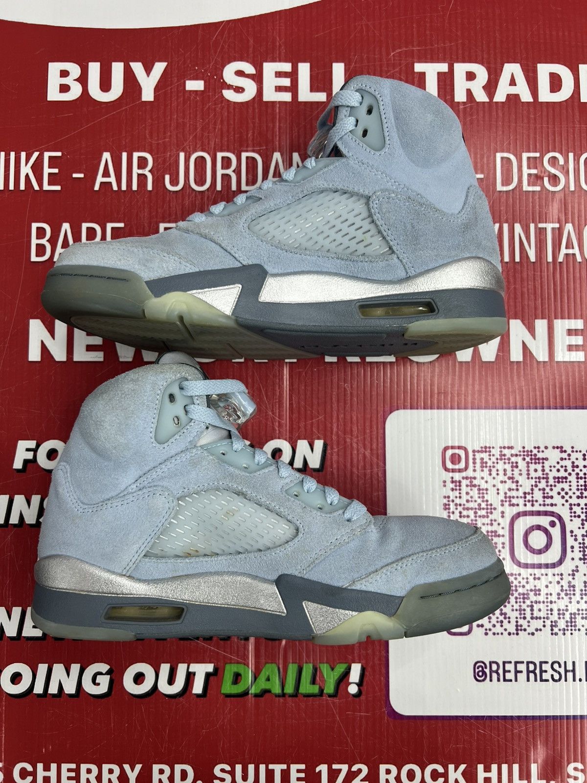 Jordan Brand Air Jordan 5 Blue Bird Size 8w/6.5y Size US 8 / EU 41 - 2 Thumbnail