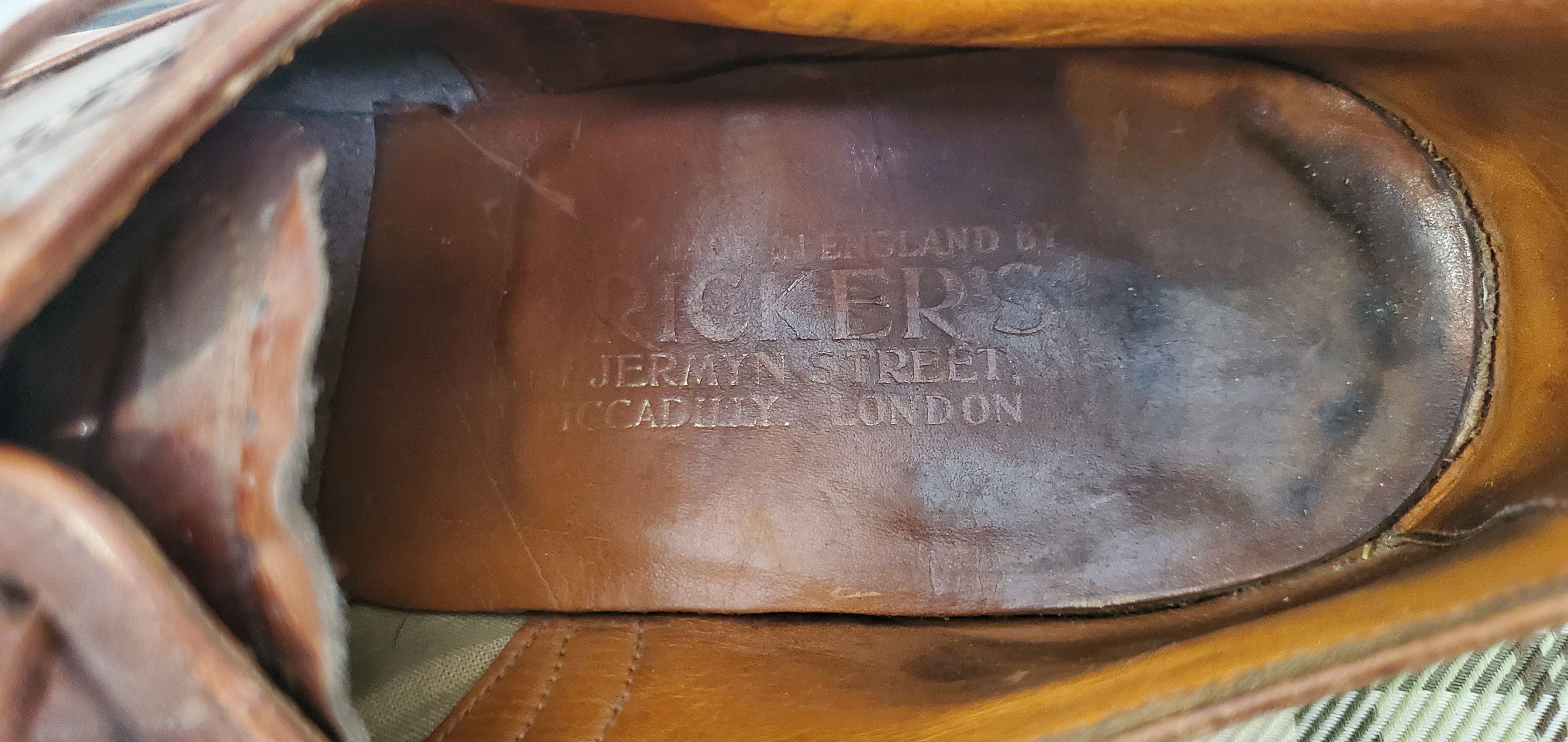Tricker's Vintage TRICKERS Cambridge Brown Lace Up Brogue Shoes Size US 7.5 / EU 40-41 - 6 Thumbnail