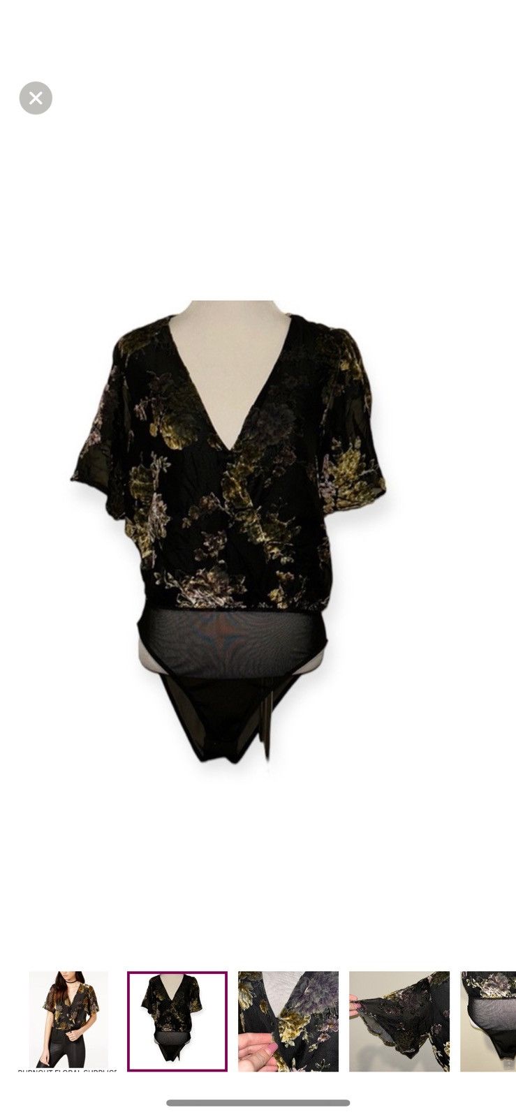 ASTR The Label Astr medium Eliza burnout bodysuit Size M / US 6-8 / IT 42-44 - 1 Thumbnail