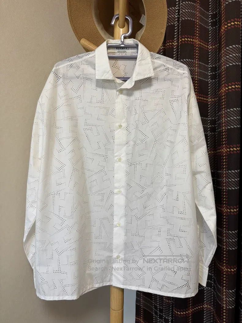 Hermes Hermes Shirt with special process fabric, hollow, light an Size US XXS / EU 40 - 1 Thumbnail