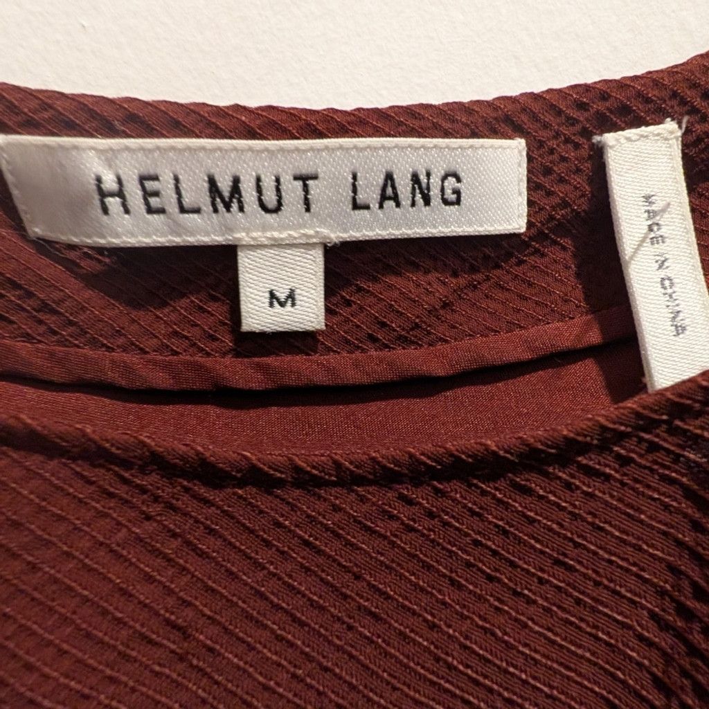 Helmut Lang Helmut Lang Maroon Tank Top Size L / US 10 / IT 46 - 10 Thumbnail