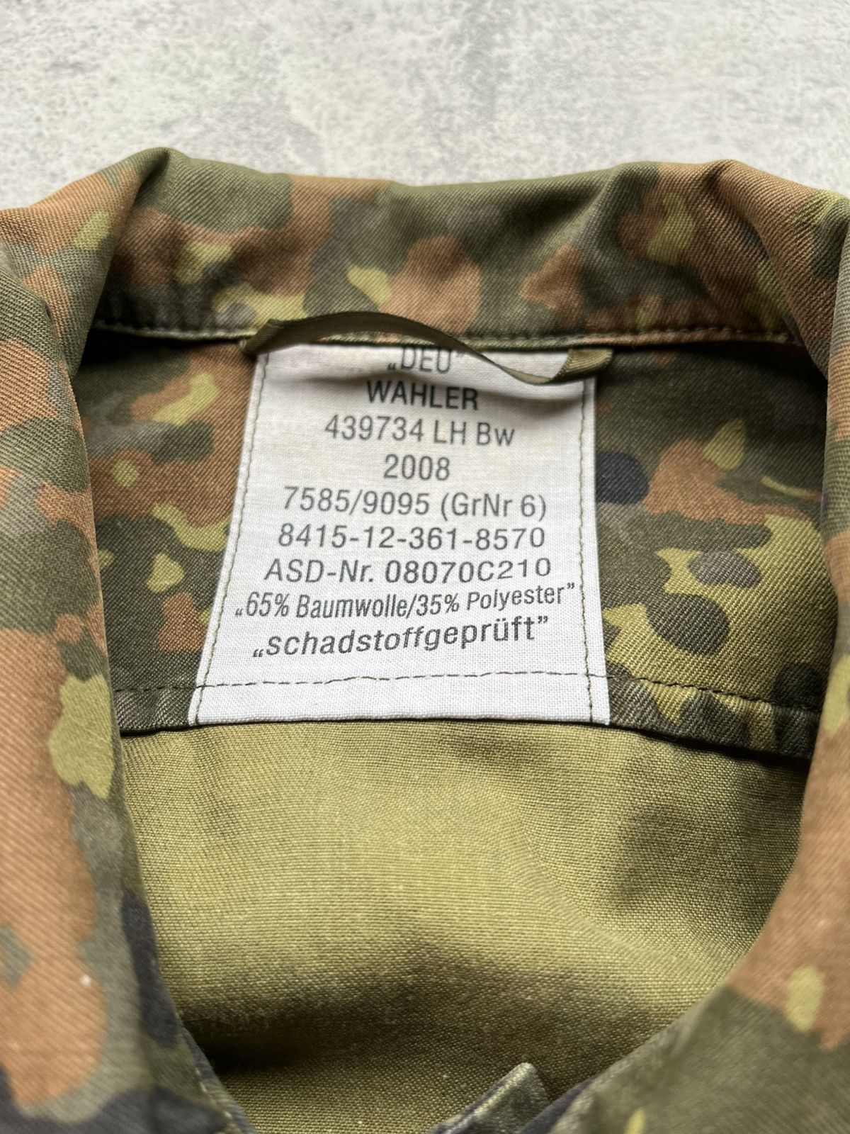 Other Germany Army Shirt Flectarn Camouflage Vintage Jacket Size US XL / EU 56 / 4 - 3 Thumbnail