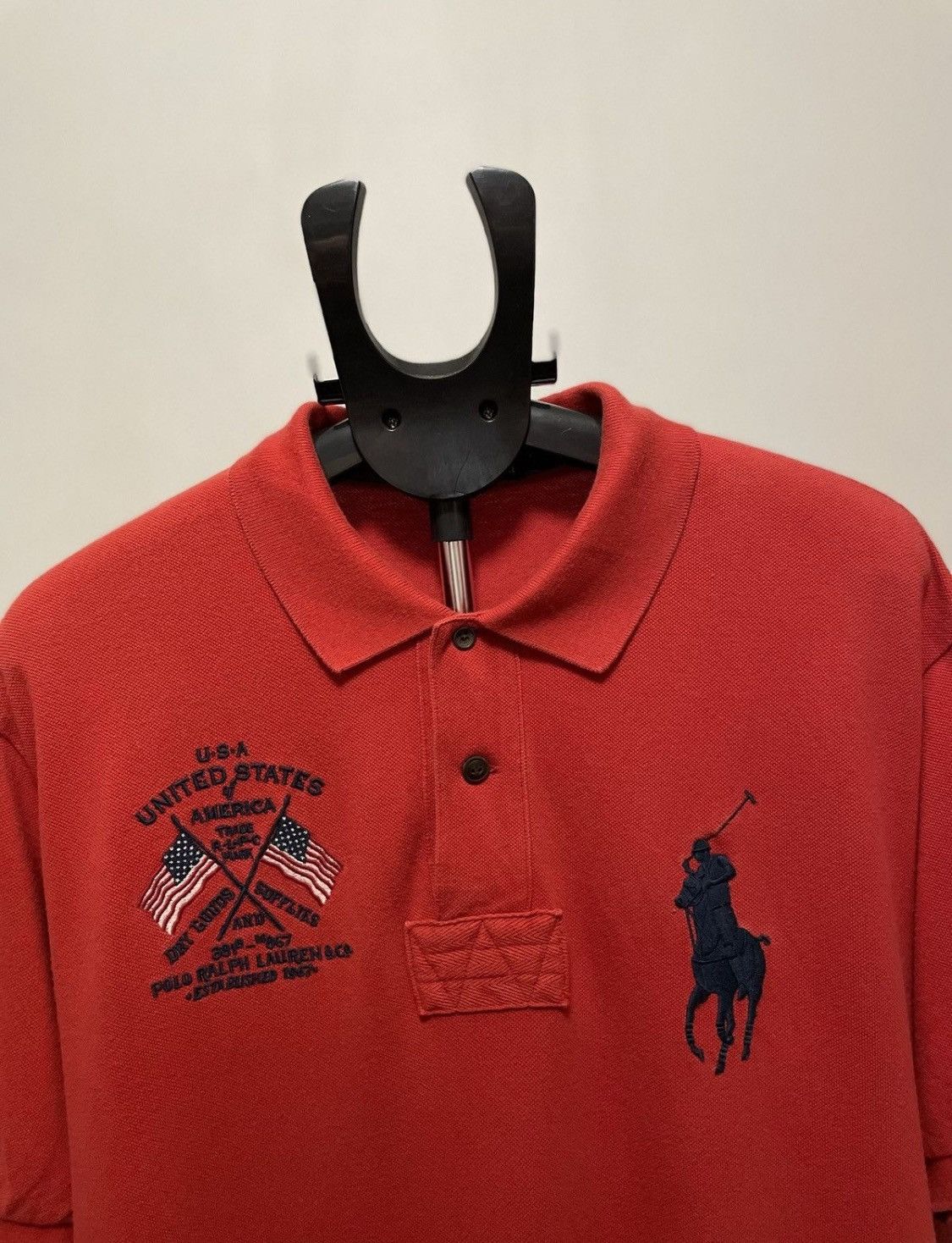 Polo Ralph Lauren × Rugby Ralph Lauren × Vintage Chief Keef Polo Ralph Lauren USA Rugby Shirt Size US XL / EU 56 / 4 - 2 Thumbnail