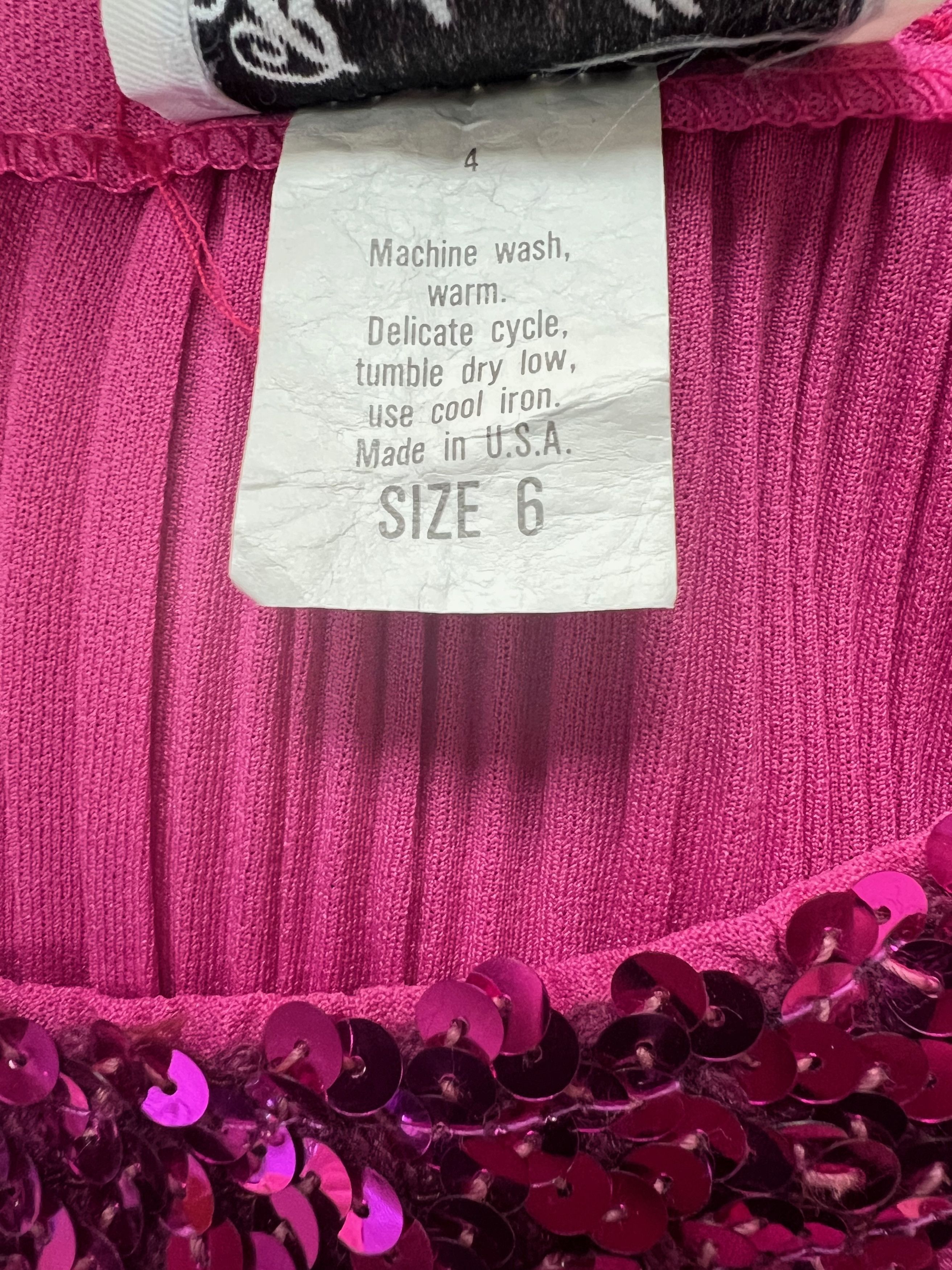 Other EUC Vintage 70s Boston Maid Sequined Long Sleeve Dress Med Size M / US 6-8 / IT 42-44 - 9 Thumbnail