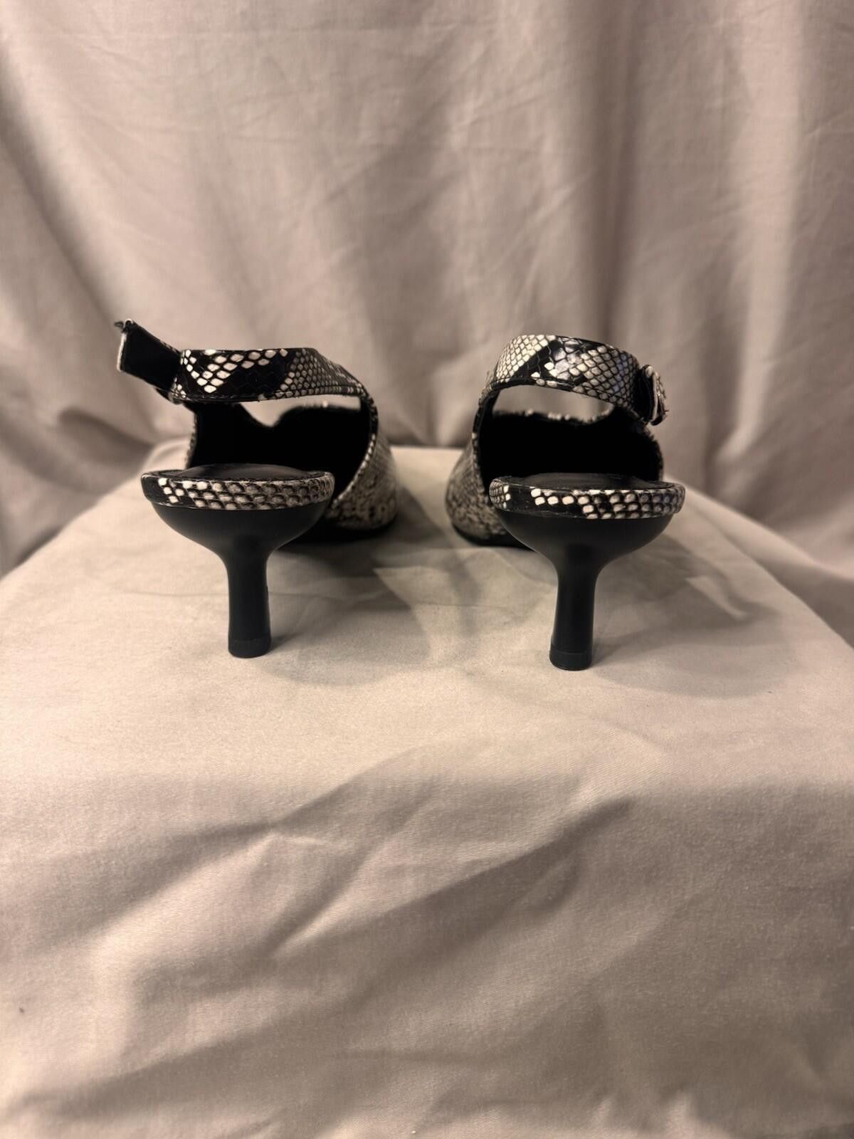 Other A New Day Samantha Slingback Heel Snake Print Sz 7.5 [A24] Size US 7.5 / IT 37.5 - 4 Thumbnail