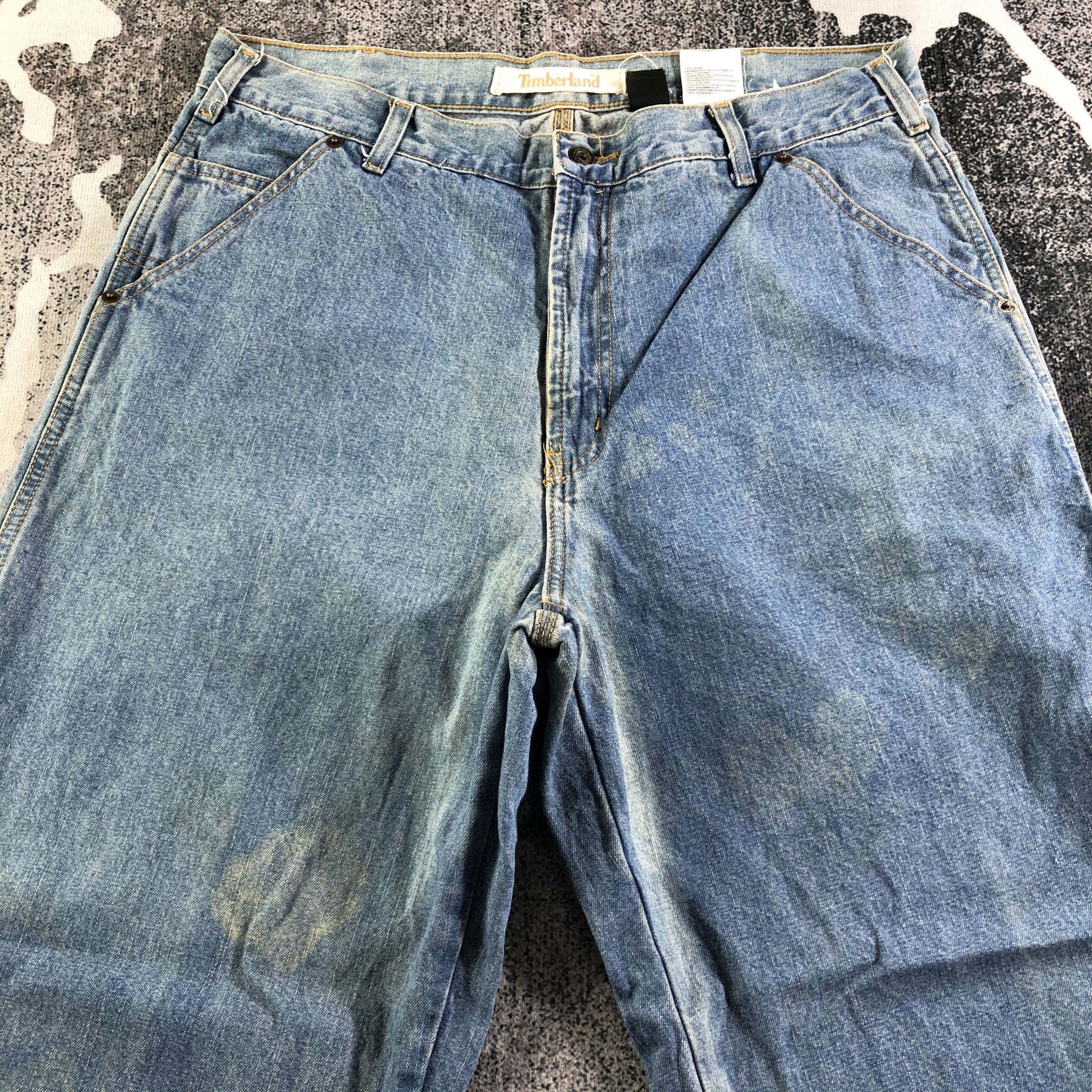 Timberland Vintage Timberland Carpenter Jeans Baggy Denim KJ2945 Size US 35 - 3 Thumbnail