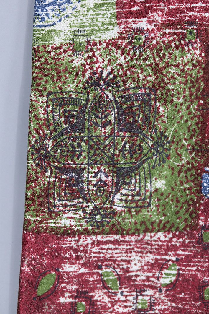 Other Vintage ALPI Silk Tie – Abstract Pattern with Metal Charm Size ONE SIZE - 10 Thumbnail