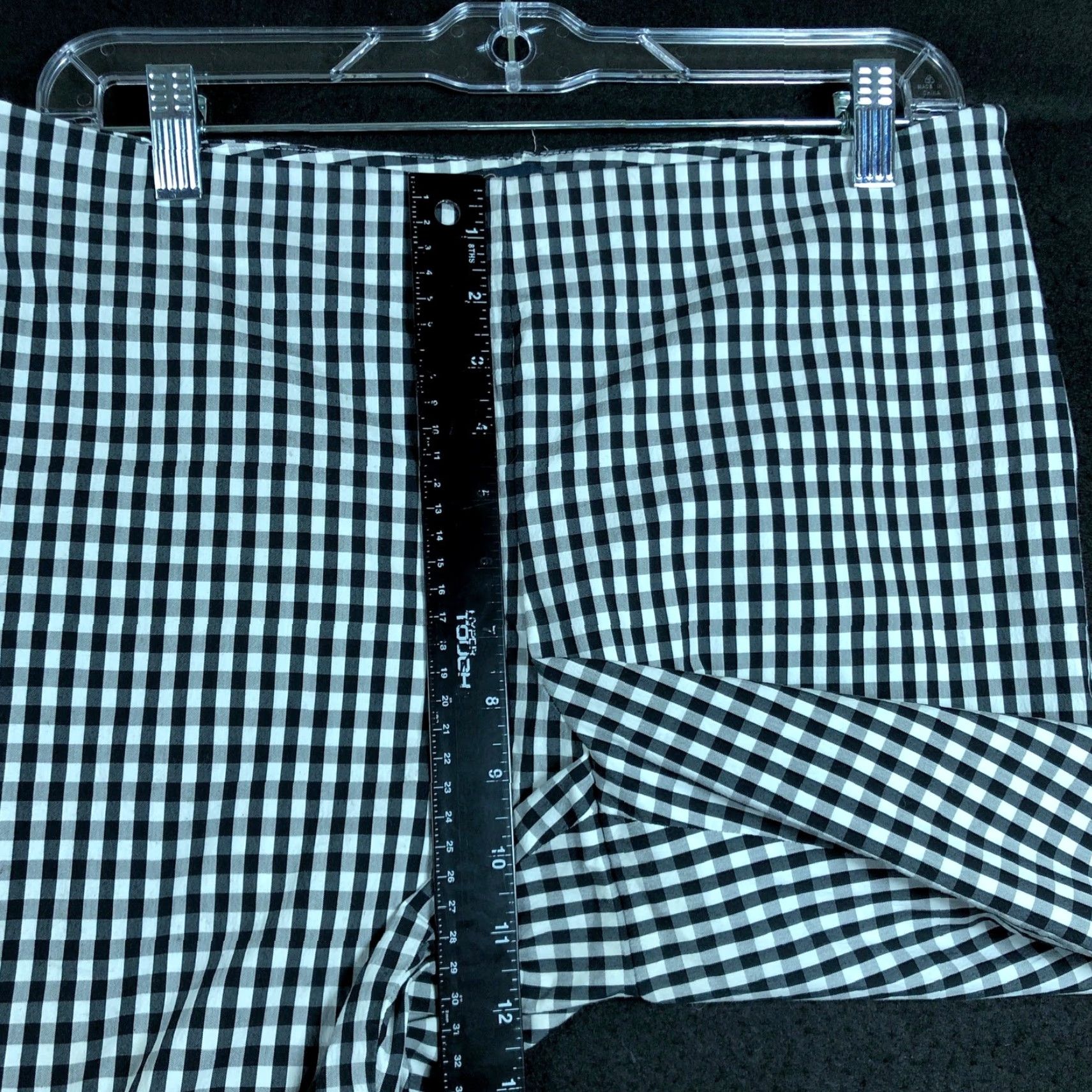 Brooks Brothers Brooks Brothers Womens Pants Black White Natalie Fit Pull On Side Zip Stretch 10 Size 32" / US 10 / IT 46 - 7 Thumbnail