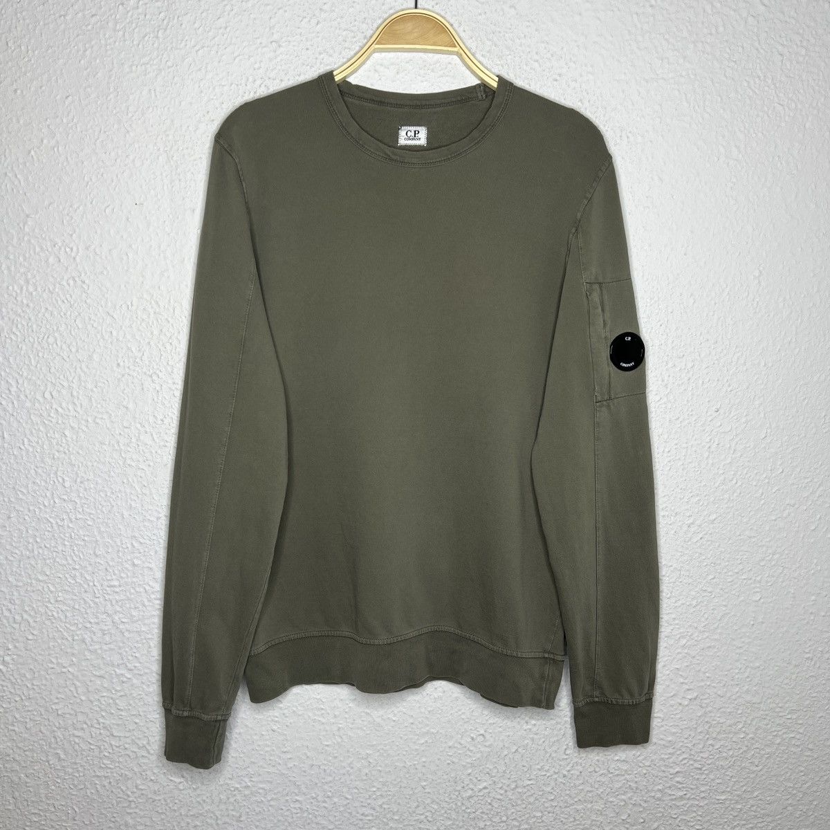 Company Sweatshirt Crewneck Khaki Green Glass Logo