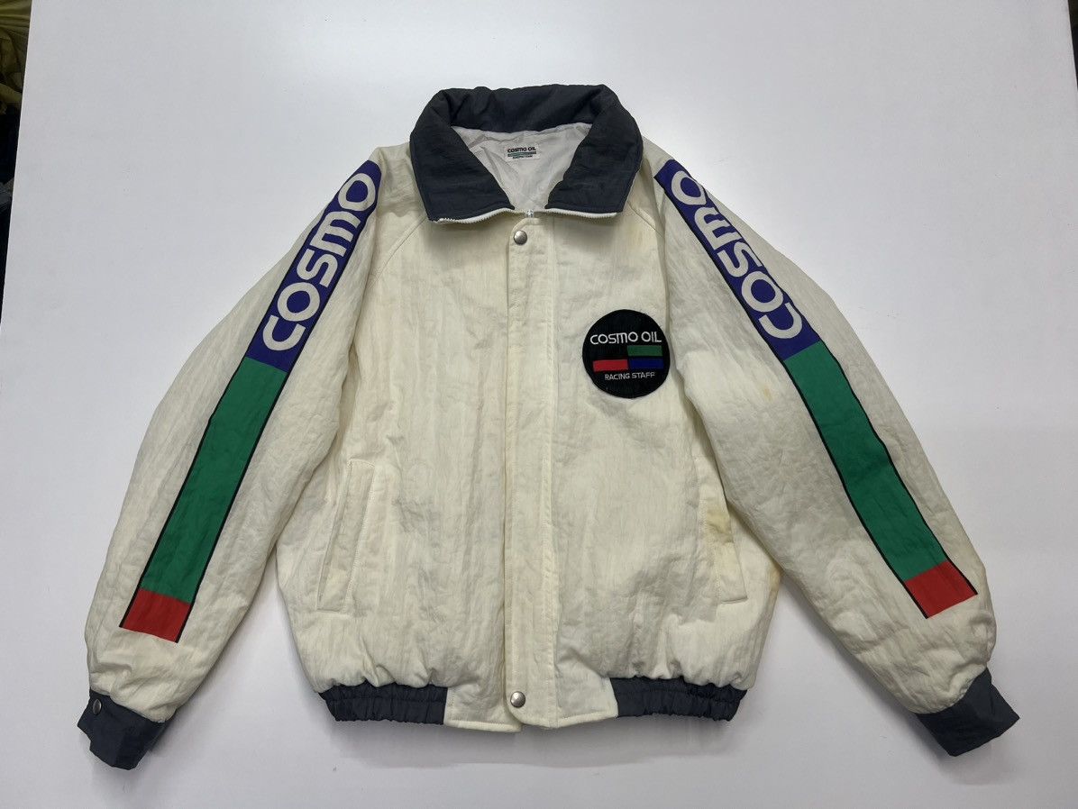 Vintage COSMO OIL RACING TEAM BOMBER JACKET Size US M / EU 48-50 / 2 - 1 Thumbnail
