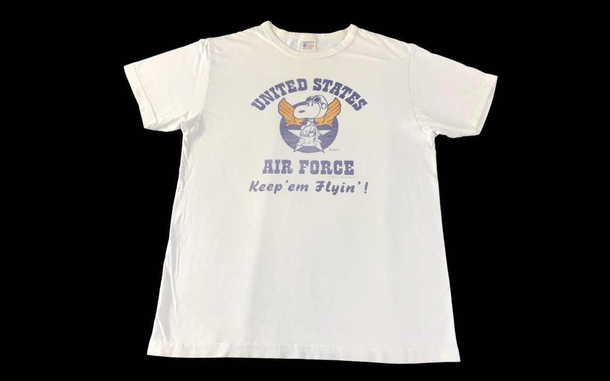 Buzz Rickson's 90s Buzz Rickson X Peanuts Usaf Toyo Enterprise Tee Size US M / EU 48-50 / 2 - 1 Thumbnail