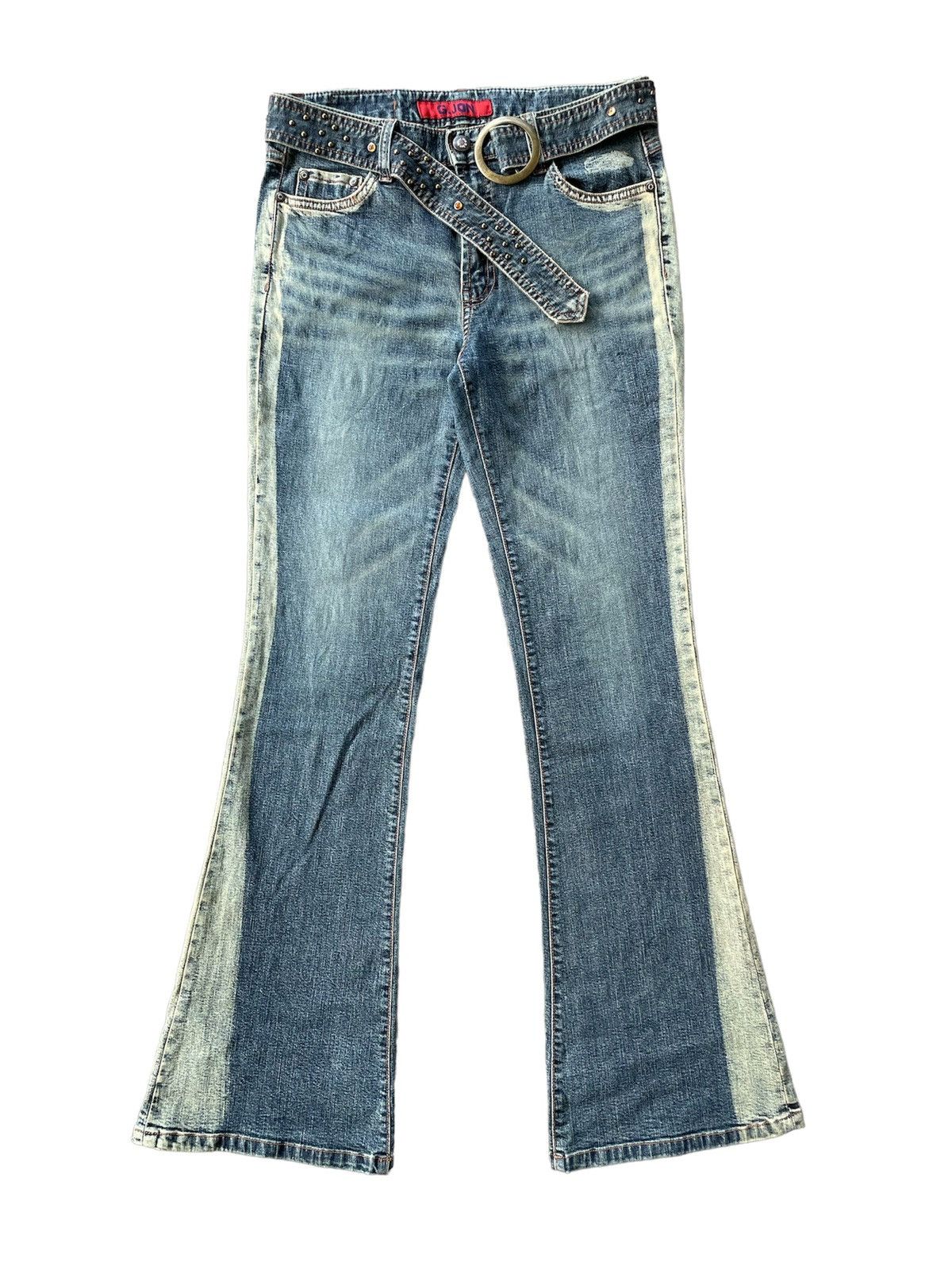 image of If Six Was Nine x Le Grande Bleu L G B Flare Jeans G-Jon Brand in Denim, Women's (Size 29)