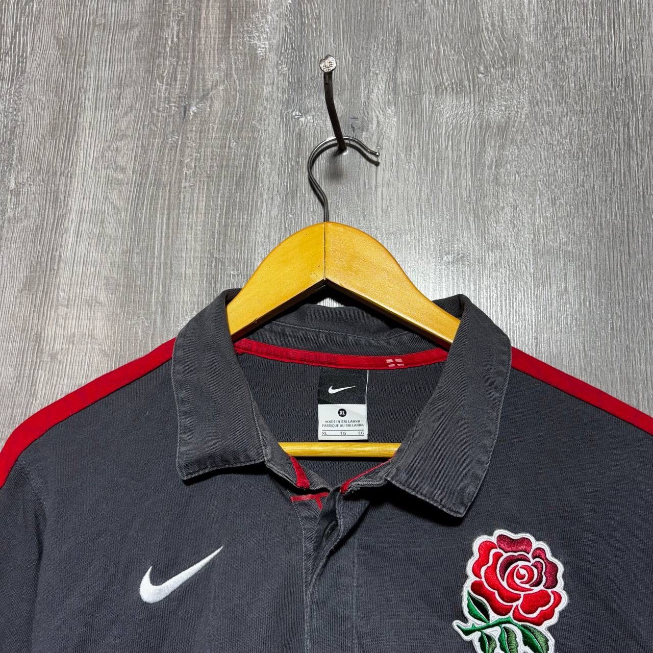 Nike Nike 2000s England Rugby Embroidered Rose Polo Longsleeve Size US XL / EU 56 / 4 - 3 Thumbnail