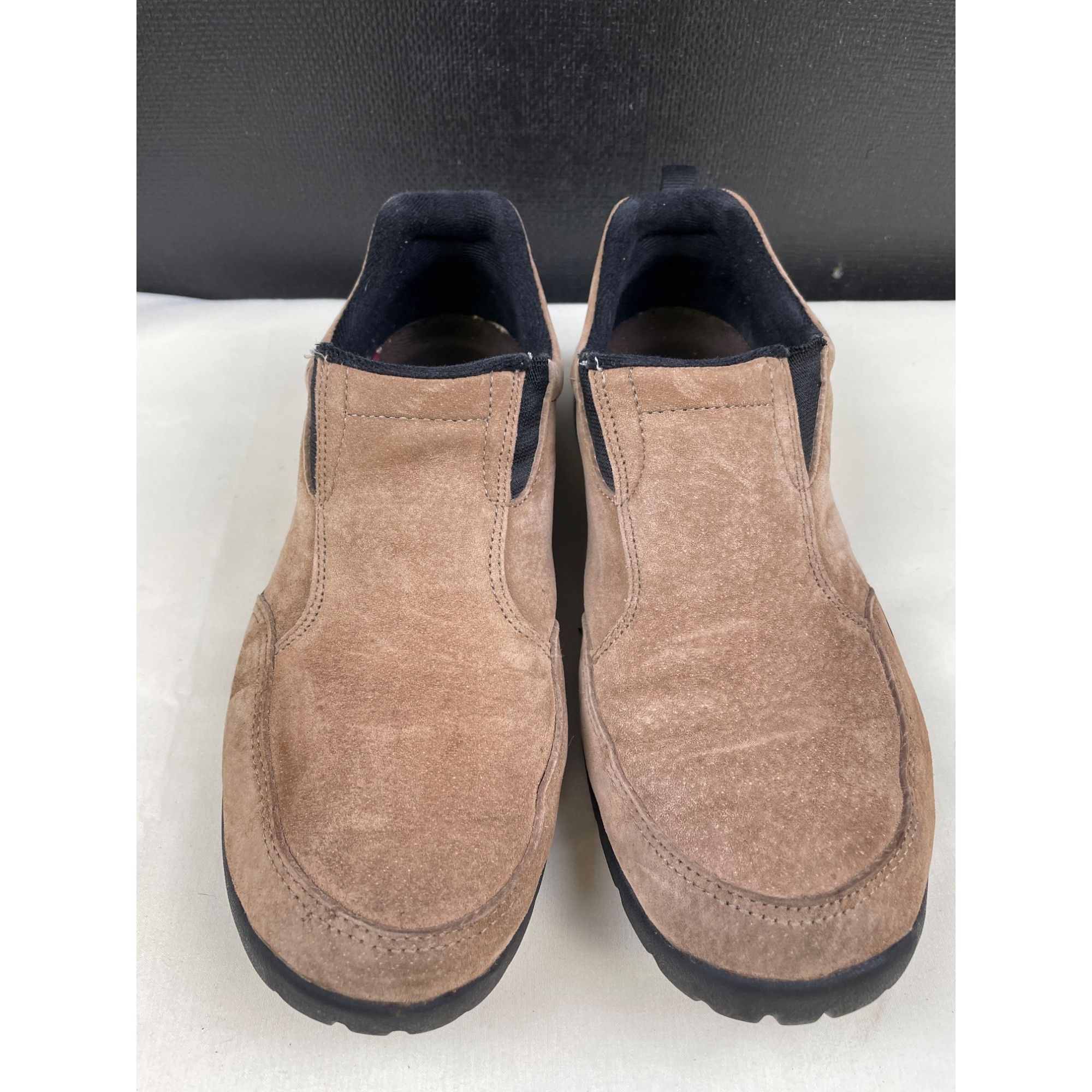 Cabelas Cabelas Women's Tan Suede Slip on Shoes/ Loafers Size 8 SKU Size US 8 / IT 38 - 1 Thumbnail