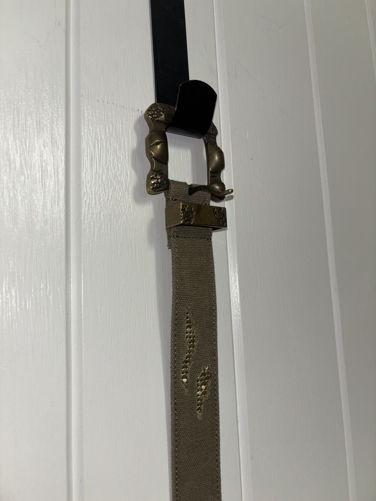 Trendt Vision TRENDT VISION GOLD CANVAS BELT Size ONE SIZE - 1 Thumbnail