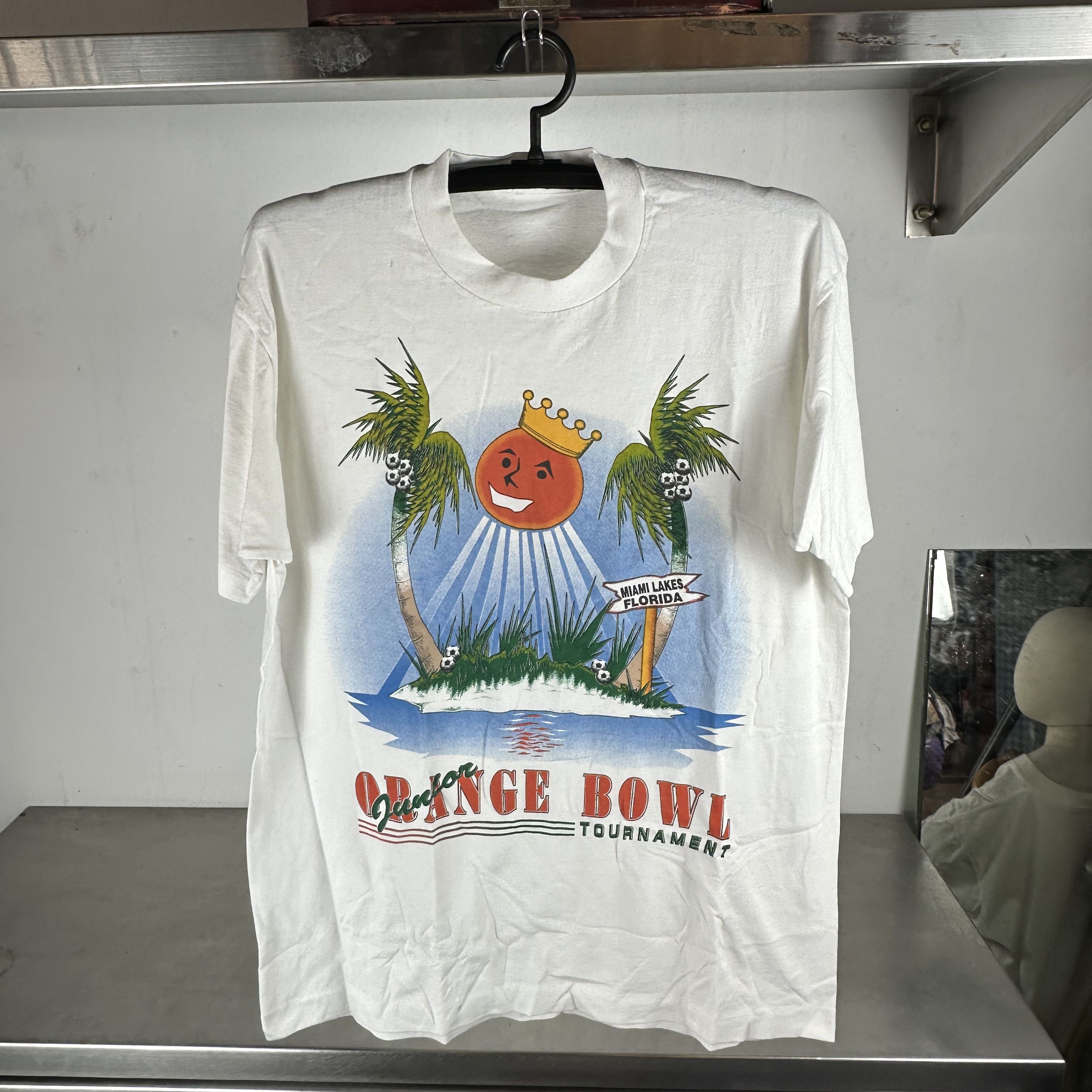 Vintage 90s Junior Orange Bowl Tournament Miami Florida Graphic Tee Size US L / EU 52-54 / 3 - 1 Thumbnail