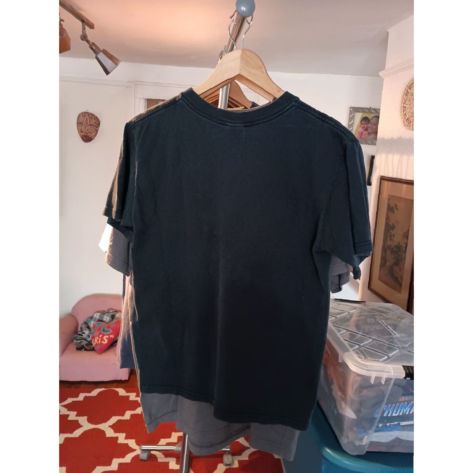 Anvil VINTAGE Anvil T-Shirt Men S Black Distressed Afrobeat Vibes African Rhythms 90s Mens T-Shirt Size US S / EU 44-46 / 1 - 4 Thumbnail